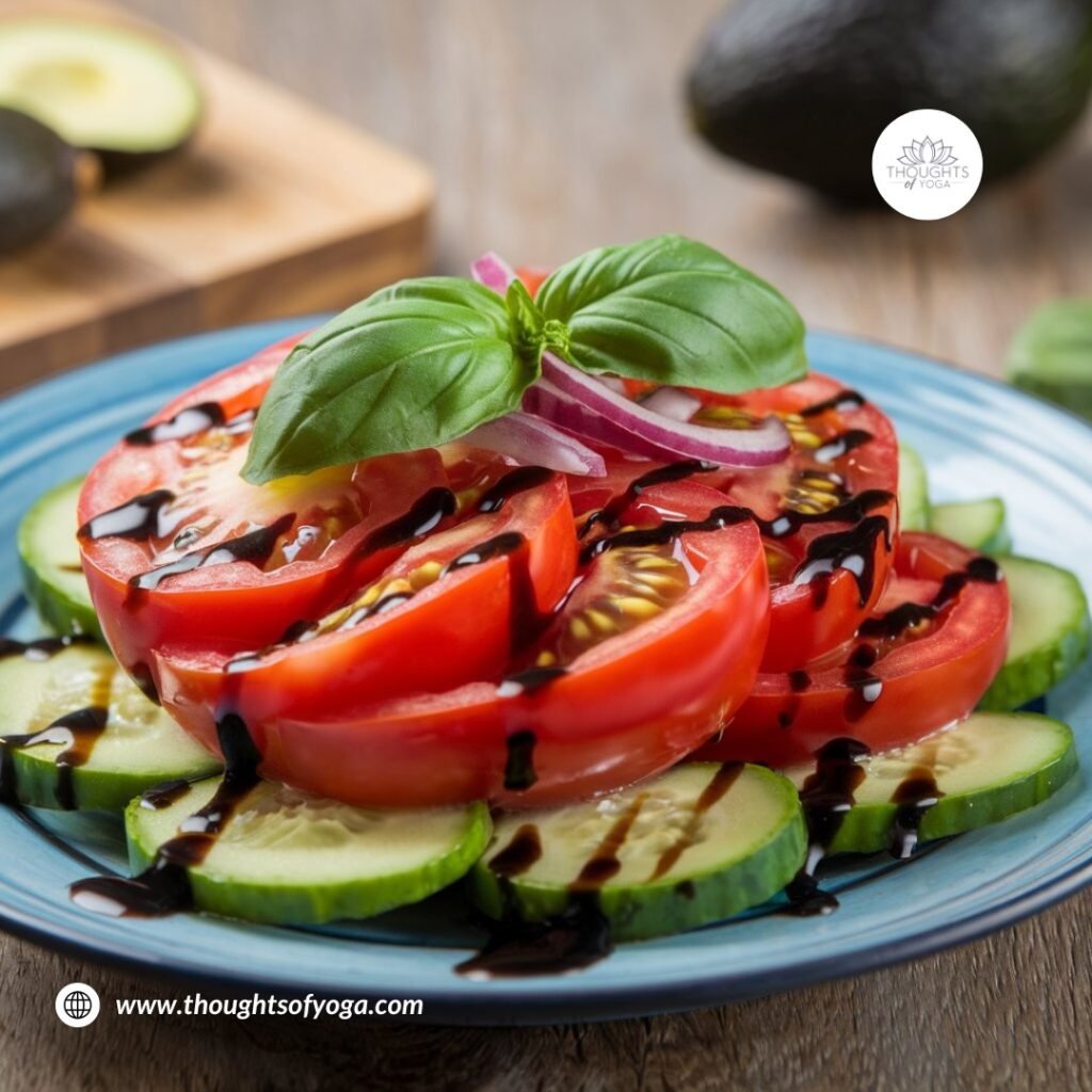 Basket of ripe organic tomatoes on a wooden table